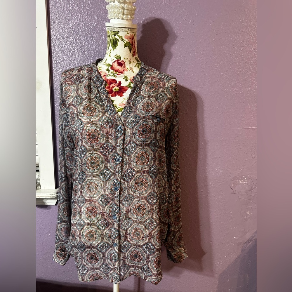 Kut from the Kloth Multicolor Patterned Blouse